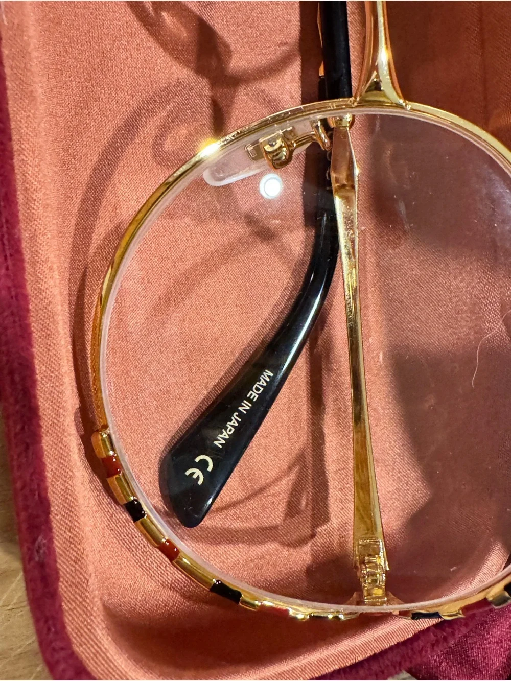 Gucci GG0596OA Oversized Clear Lens Glasses | Gold | Case Included